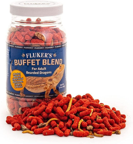 2.9 oz Flukers Buffet Blend for Adult Bearded Dragons