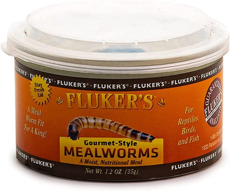 9.6 oz (8 x 1.2 oz) Flukers Gourmet Style Mealworms