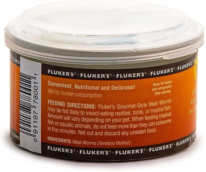 1.2 oz Flukers Gourmet Style Mealworms