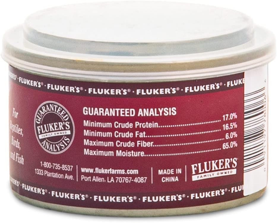 4.8 oz (4 x 1.2 oz) Flukers Gourmet Canned Superworms for Reptiles