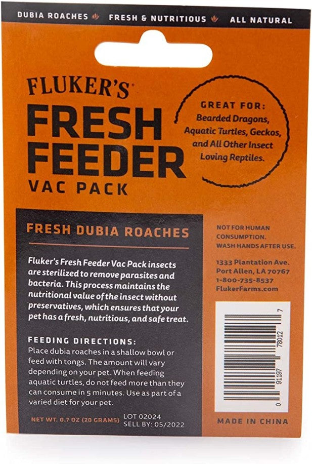Flukers Dubia Roach Fresh Feeder Vac Pack - PetMountain.com