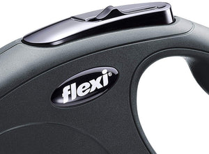X-Small - 10' long Flexi New Classic Retractable Tape Leash Black