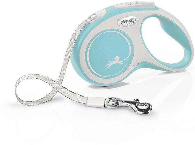 Flexi New Comfort Retractable Tape Leash Blue - PetMountain.com