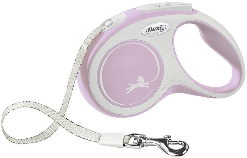 Flexi Comfort Retractable Nylon Tape Dog Leash Pink - PetMountain.com