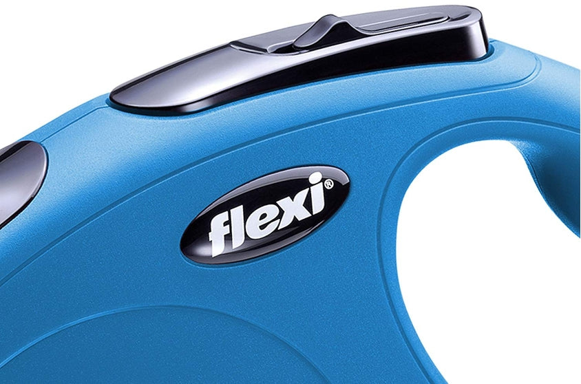 X-Small - 10' long Flexi Classic Blue Retractable Dog Leash