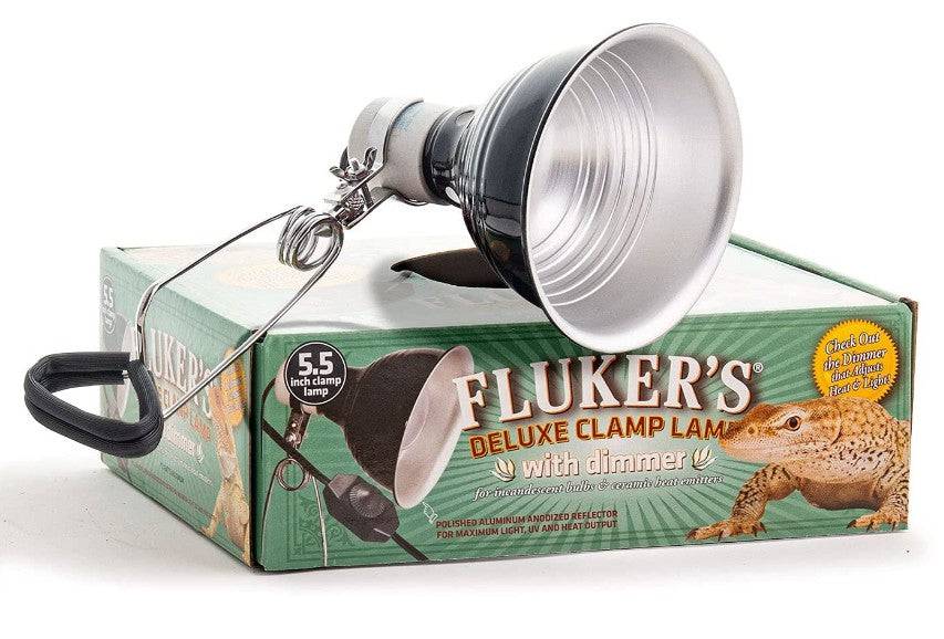 Flukers Clamp Lamp with Dimmer