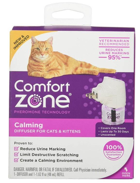 1 count Comfort Zone Calming Diffuser Kit for Cats and Kittens