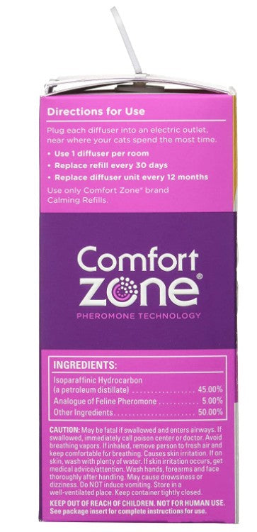 3 count Comfort Zone Calming Diffuser Kit for Cats and Kittens