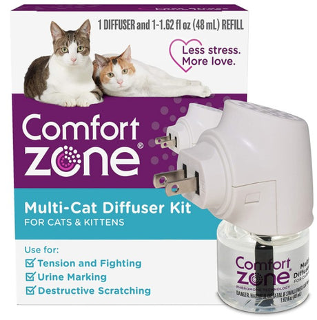 3 count Comfort Zone Multi-Cat Diffuser Kit For Cats and Kittens