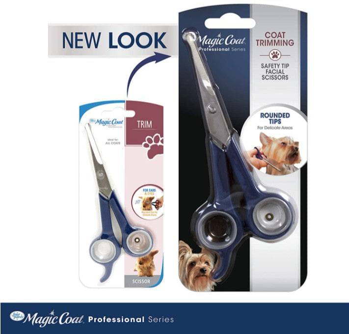 Four Paws Magic Coat Professional Safety Tip Facial Dog Grooming Scissors - PetMountain.com