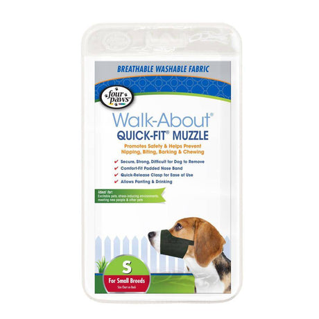 Four Paws Walk About Quick Fit Muzzle for Dogs