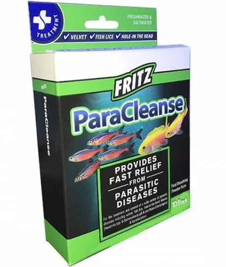 10 count Fritz Aquatics ParaCleanse Parasitic Disease Treatment