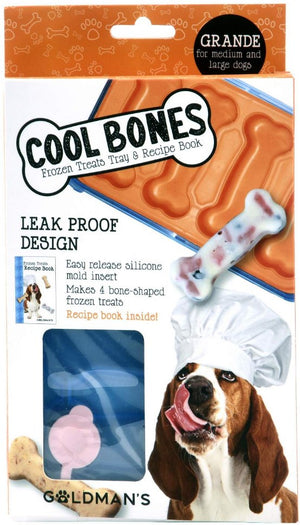 Goldmans Cool Bones Grande Frozen Treat Tray for Medium and Large Dogs - PetMountain.com