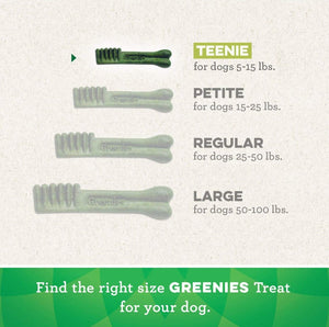 43 count Greenies Teenie Dental Dog Treats