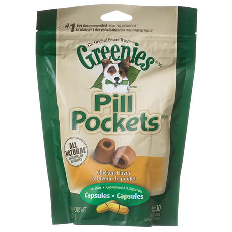 63.2 oz (8 x 7.9 oz) Greenies Pill Pockets Chicken Flavor Capsules