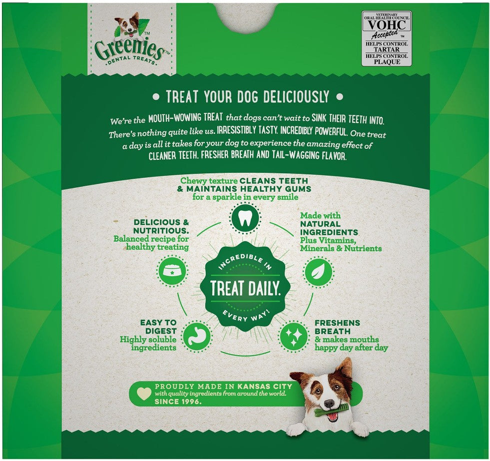 72 count (2 x 36 ct) Greenies Regular Dental Dog Treats