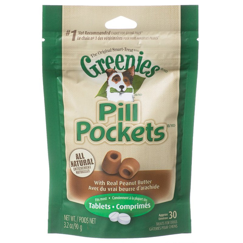 Greenies Pill Pockets Peanut Butter Flavor Tablets - PetMountain.com