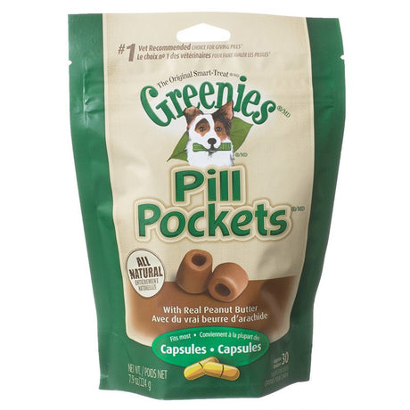 7.9 oz Greenies Pill Pockets Peanut Butter Flavor Capsules