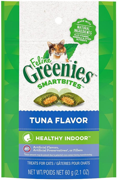 14.7 oz (7 x 2.1 oz) Greenies SmartBites Healthy Indoor Tuna Flavor Cat Treats