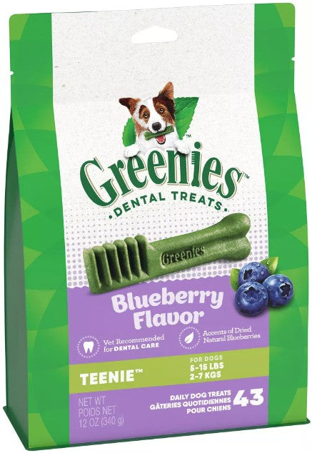 Greenies Teenie Dental Dog Treats Blueberry - PetMountain.com