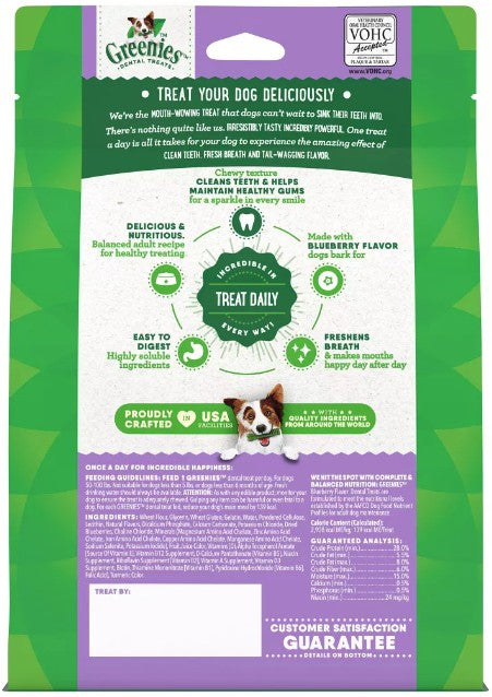Greenies Large Dental Dog Treats Blueberry - PetMountain.com