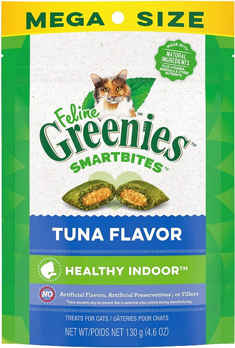 4.6 oz Greenies SmartBites Healthy Indoor Tuna Flavor Cat Treats