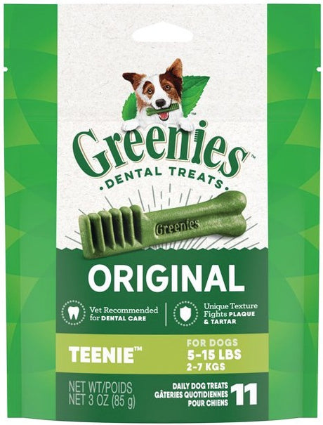 33 count (3 x 11 ct) Greenies Teenie Dental Dog Treats