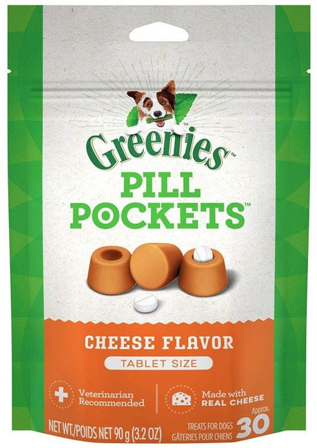 60 count (2 x 30 ct) Greenies Pill Pockets Cheese Flavor Tablets