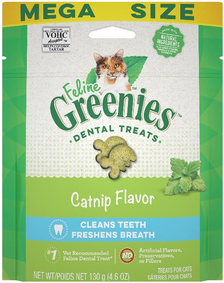 Greenies Feline Natural Dental Treats Catnip Flavor - PetMountain.com