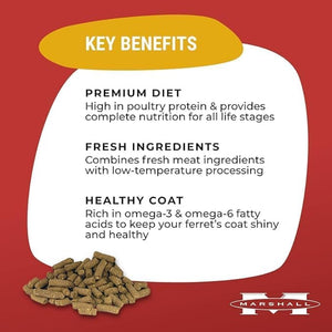 6 lb Marshall Premium Ferret Diet Complete Nutrition for Your Ferret