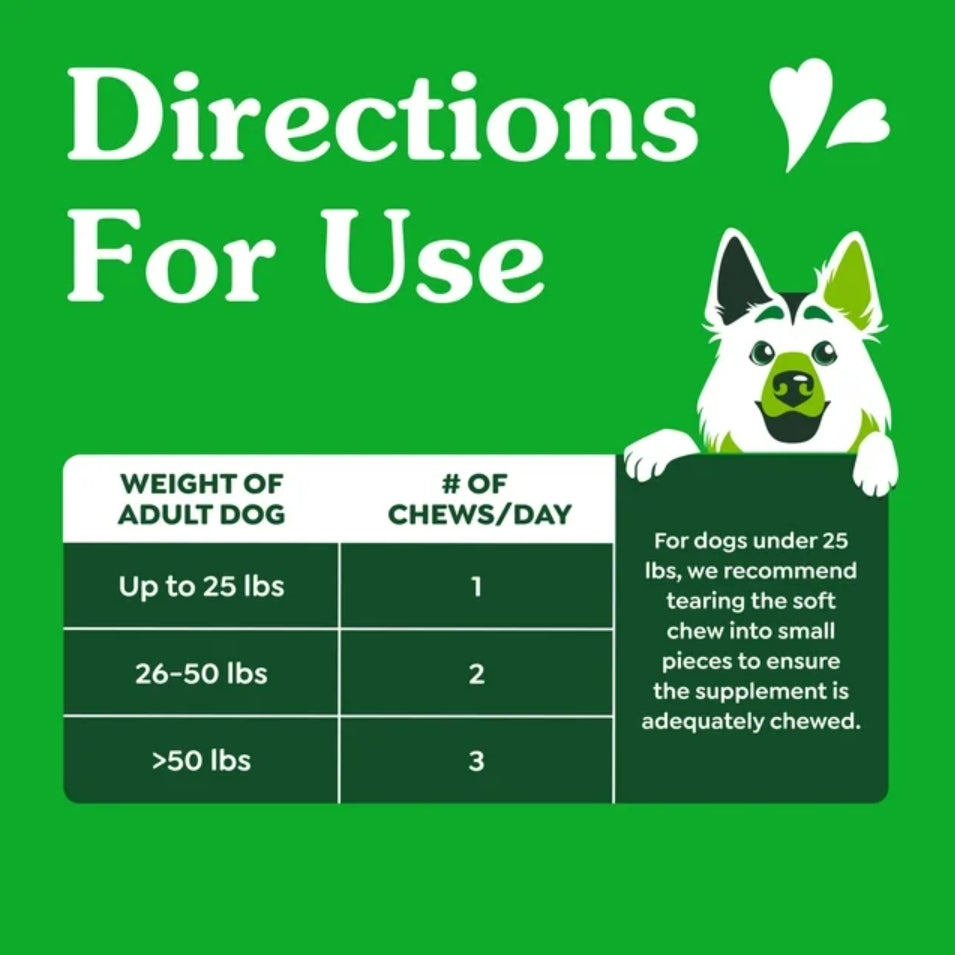 18.24 oz (3 x 6.08 oz) Greenies Hip and Joint Supplements for Dogs
