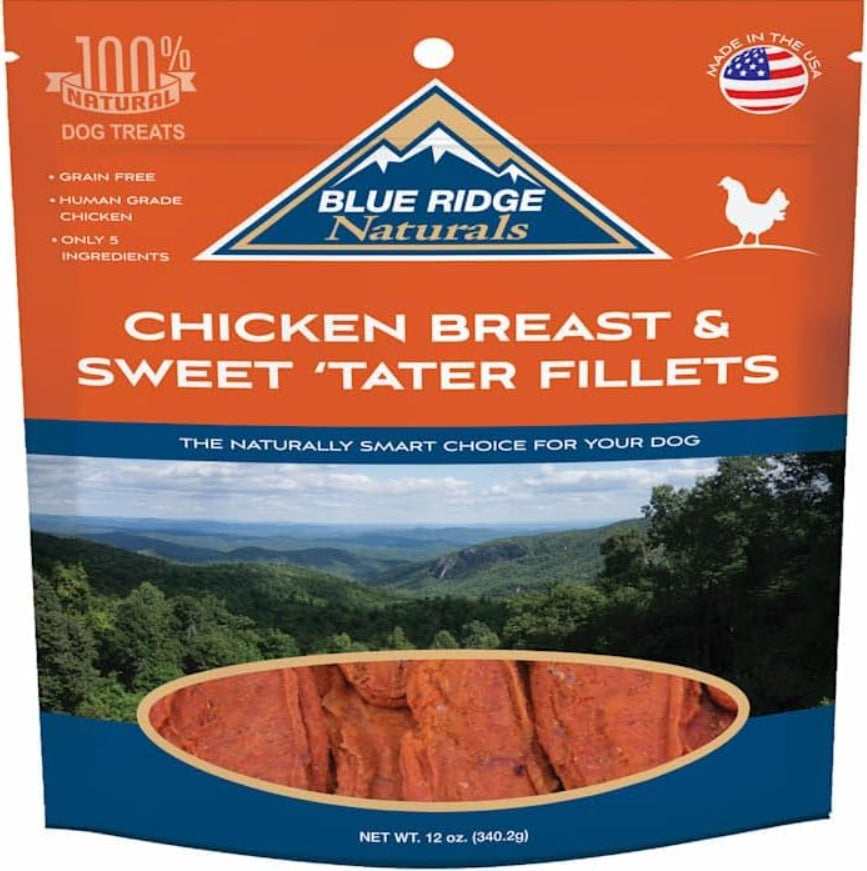 96 oz (8 x 12 oz) Blue Ridge Naturals Chicken Breast and Sweet Tater Fillets