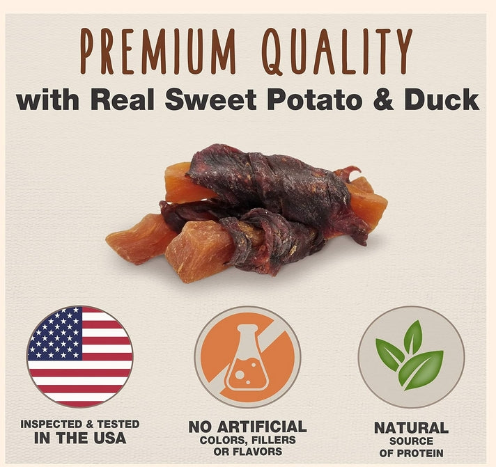 28 oz Cadet Gourmet Sweet Potato and Duck Wraps for Dogs