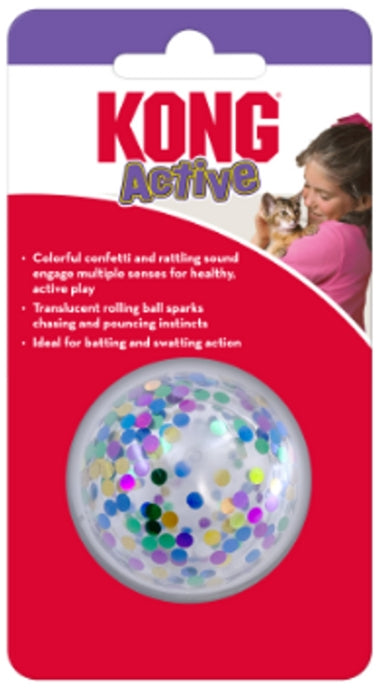 1 count KONG Active Confetti Ball Cat Toy
