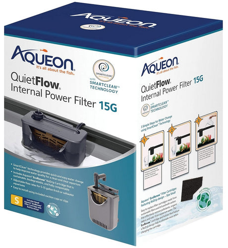 15 gallon Aqueon QuietFlow SmartClean Internal Power Filter