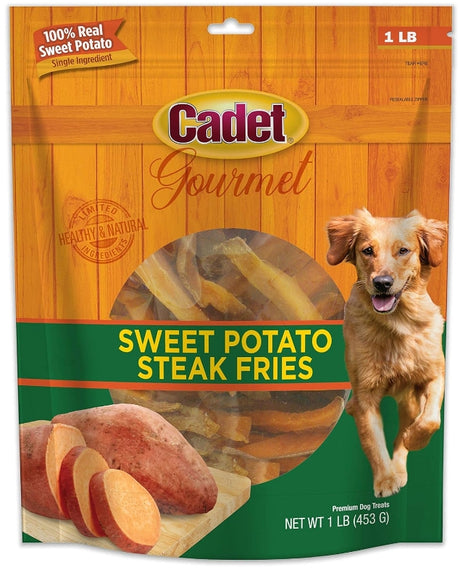 1 lb Cadet Gourmet Sweet Potato Steak Fries for Dogs
