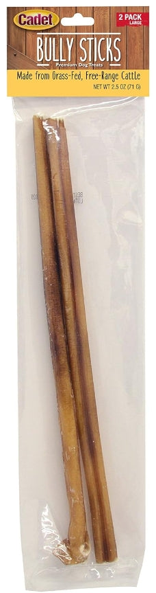 6 count (3 x 2 ct) Cadet Single Ingredient Bully Sticks for Dogs Large