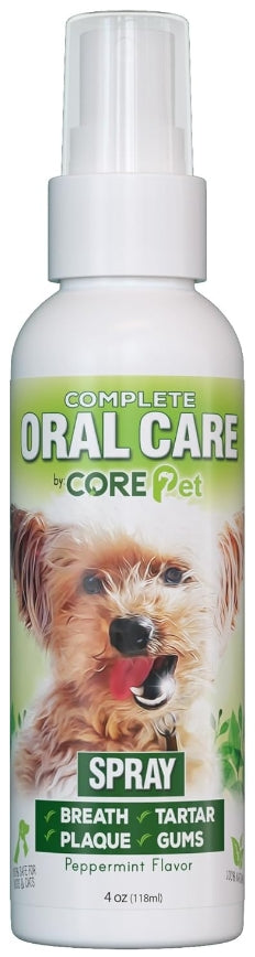 8 oz (2 x 4 oz) Core Pet Complete Oral Care Spray for Dogs Peppermint