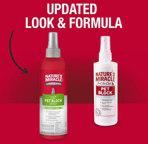 8 oz Natures Miracle Advanced Platinum Cat Block Repellent Spray