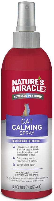 8 oz Natures Miracle Advanced Platinum Cat Calming Spray