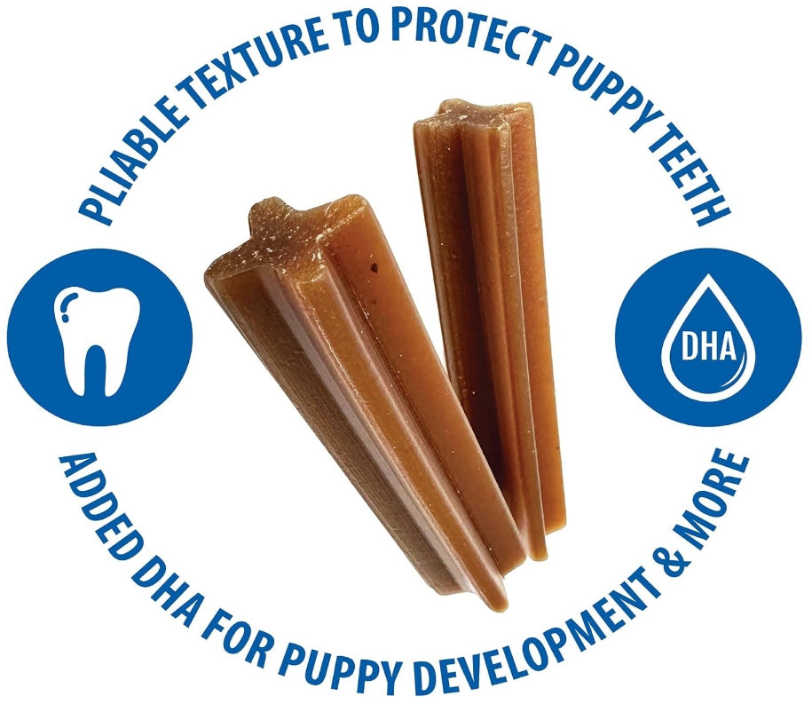 42 count (6 x 7 ct) N-Bone Jumbo Puppy Teething Sticks Peanut Butter Flavor