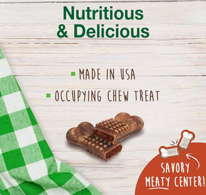 2 count Nylabone Healthy Edibles Meaty Center Chews Beef Small