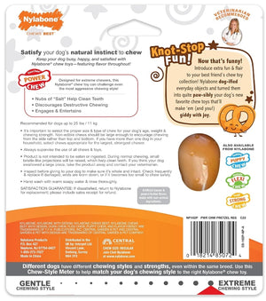 2 count (2 x 1 ct) Nylabone Power Chew Knot-Stop Fun Chew Bacon and Peanut Butter Small/Regular