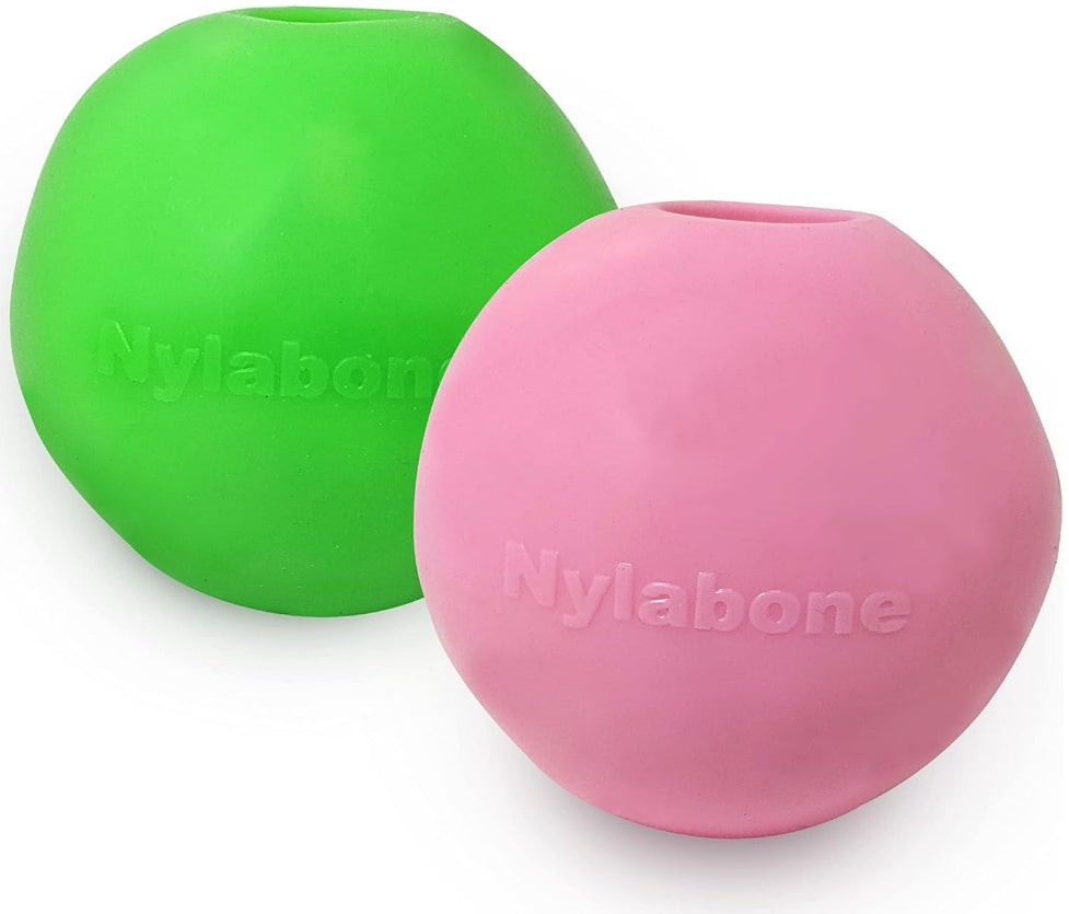 2 count Nylabone Power Play Gum-a-Ball Dog Toy