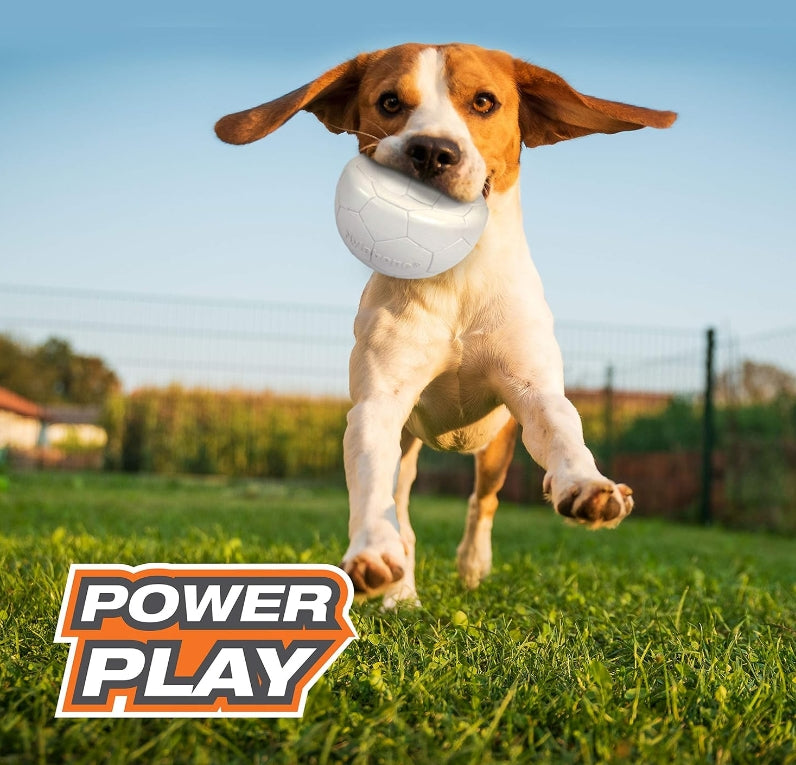 3 count (3 x 1 ct) Nylabone Power Play Soccer Gripz Medium Dog Toy