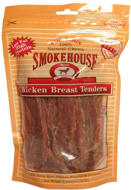 8 oz Smokehouse Chicken Breast Strips Dog Treats