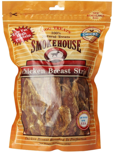 16 oz Smokehouse Chicken Breast Strips Dog Treats