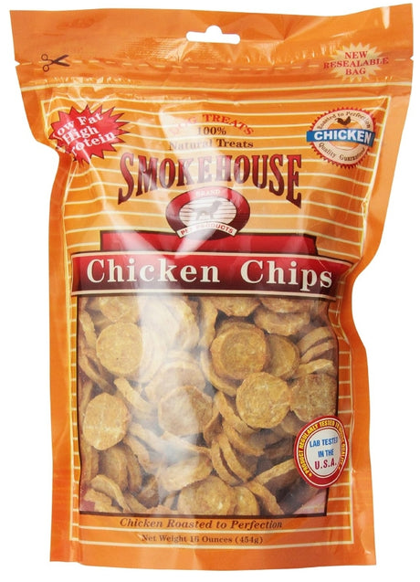 32 oz (2 x 16 oz) Smokehouse Chicken Chips Natural Dog Treats