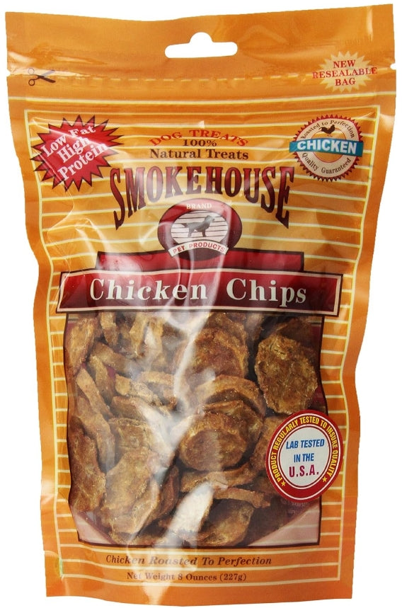 56 oz (7 x 8 oz) Smokehouse Chicken Chips Natural Dog Treats