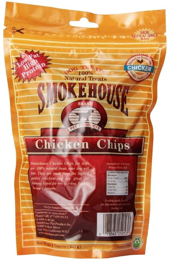 56 oz (7 x 8 oz) Smokehouse Chicken Chips Natural Dog Treats